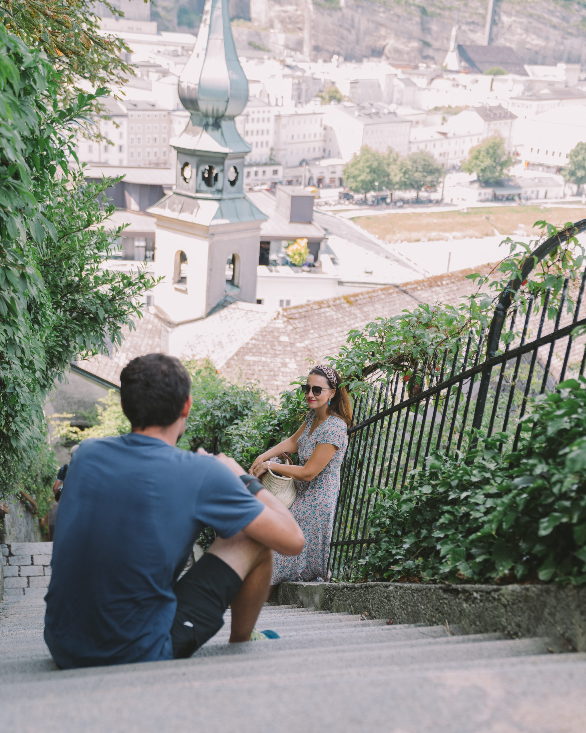 Kapuzinerberg over the city of Salzburg