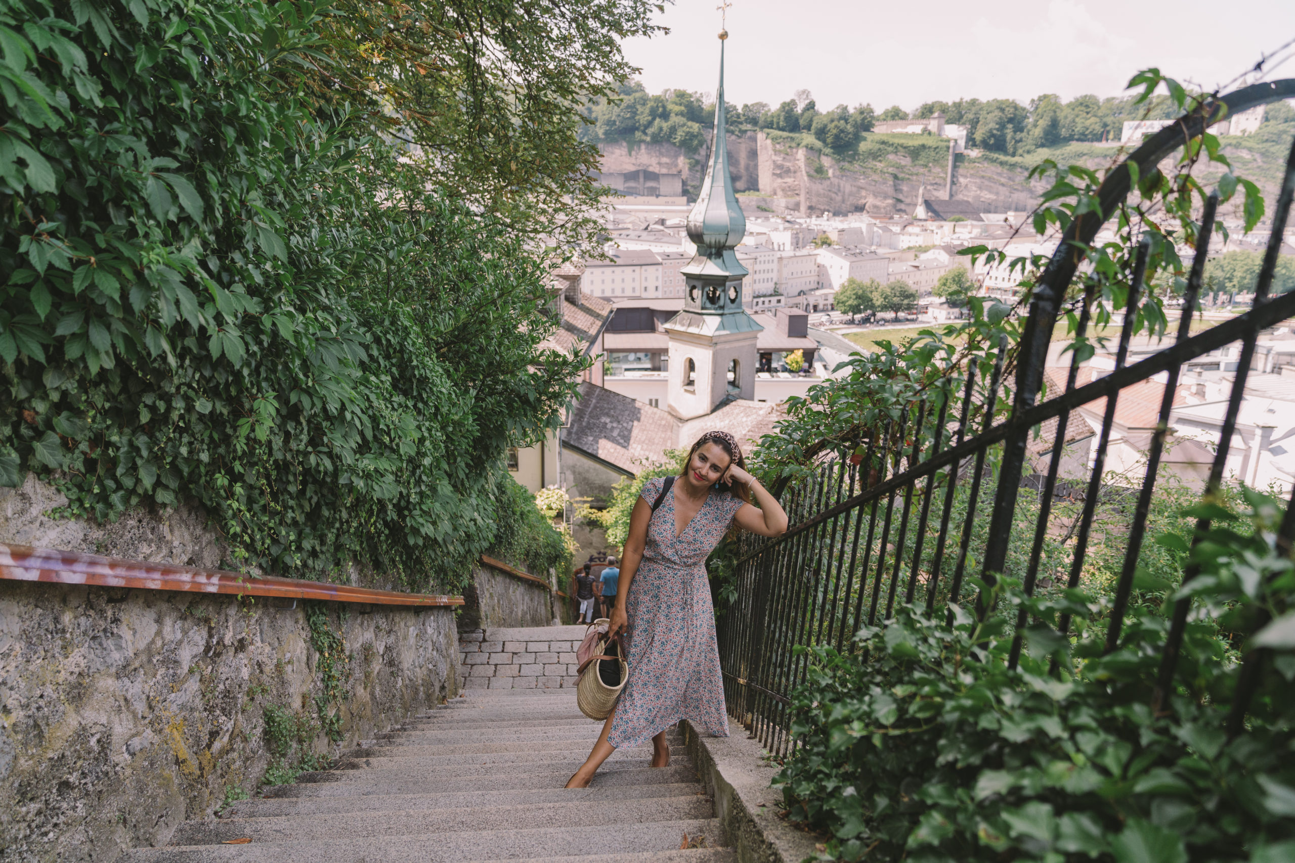 Kapuzinerberg over the city of Salzburg