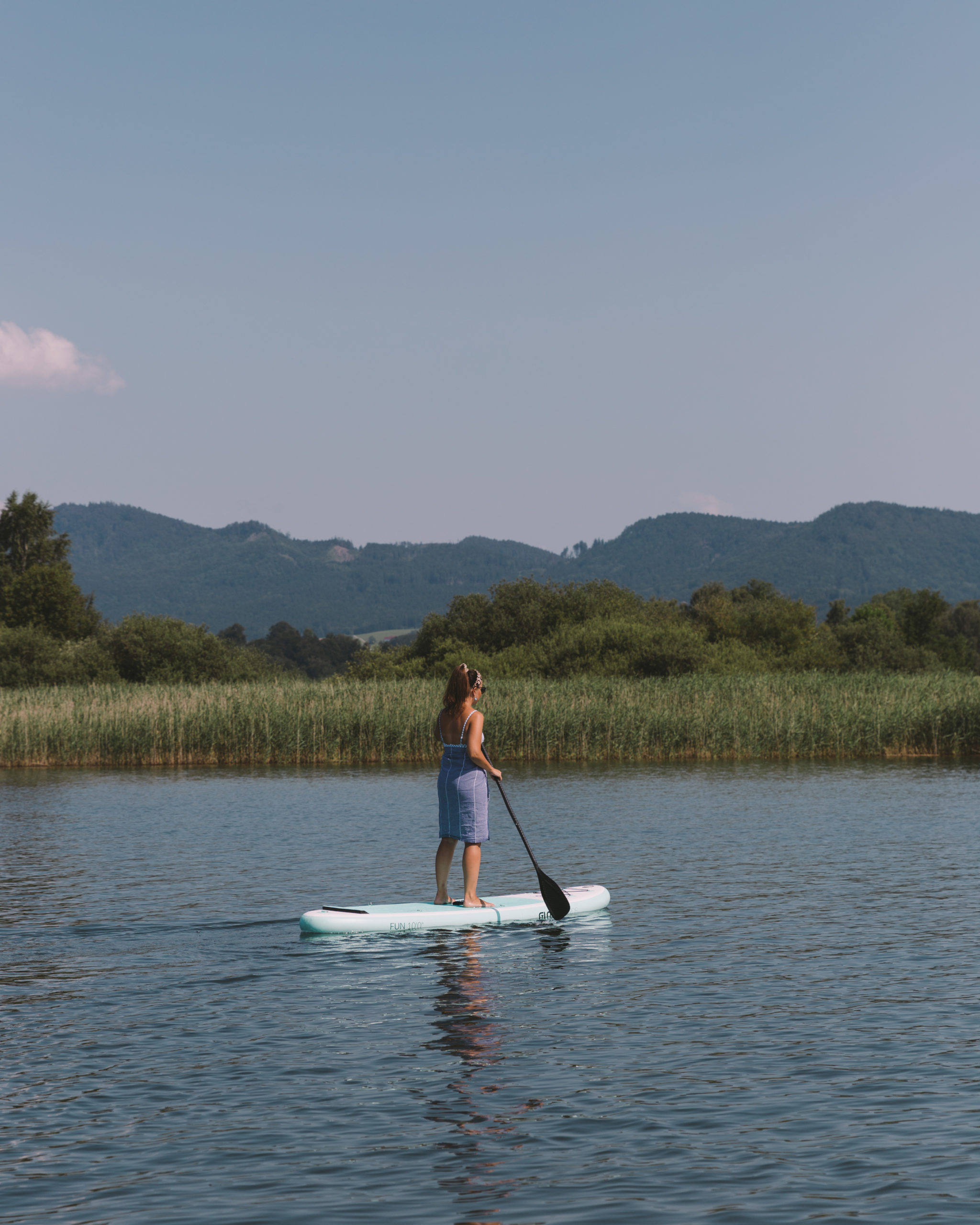 Stand up paddling at Wallersee