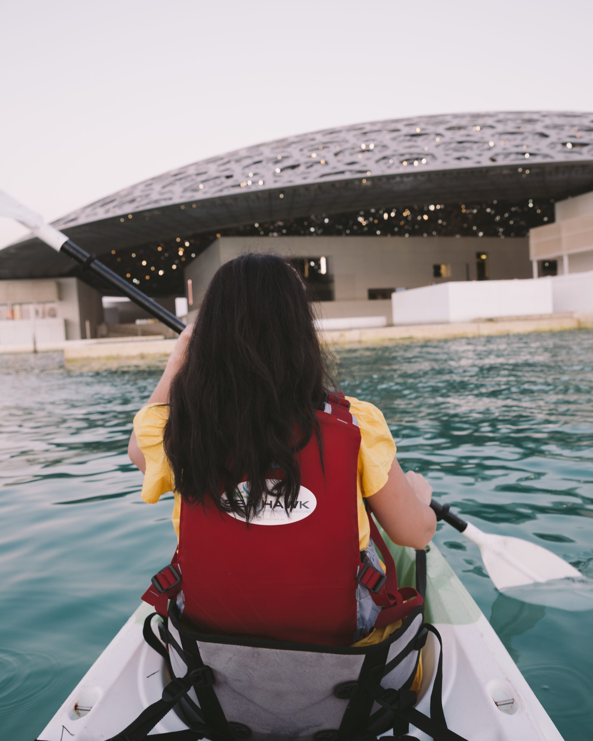 Louvre museum kayaking