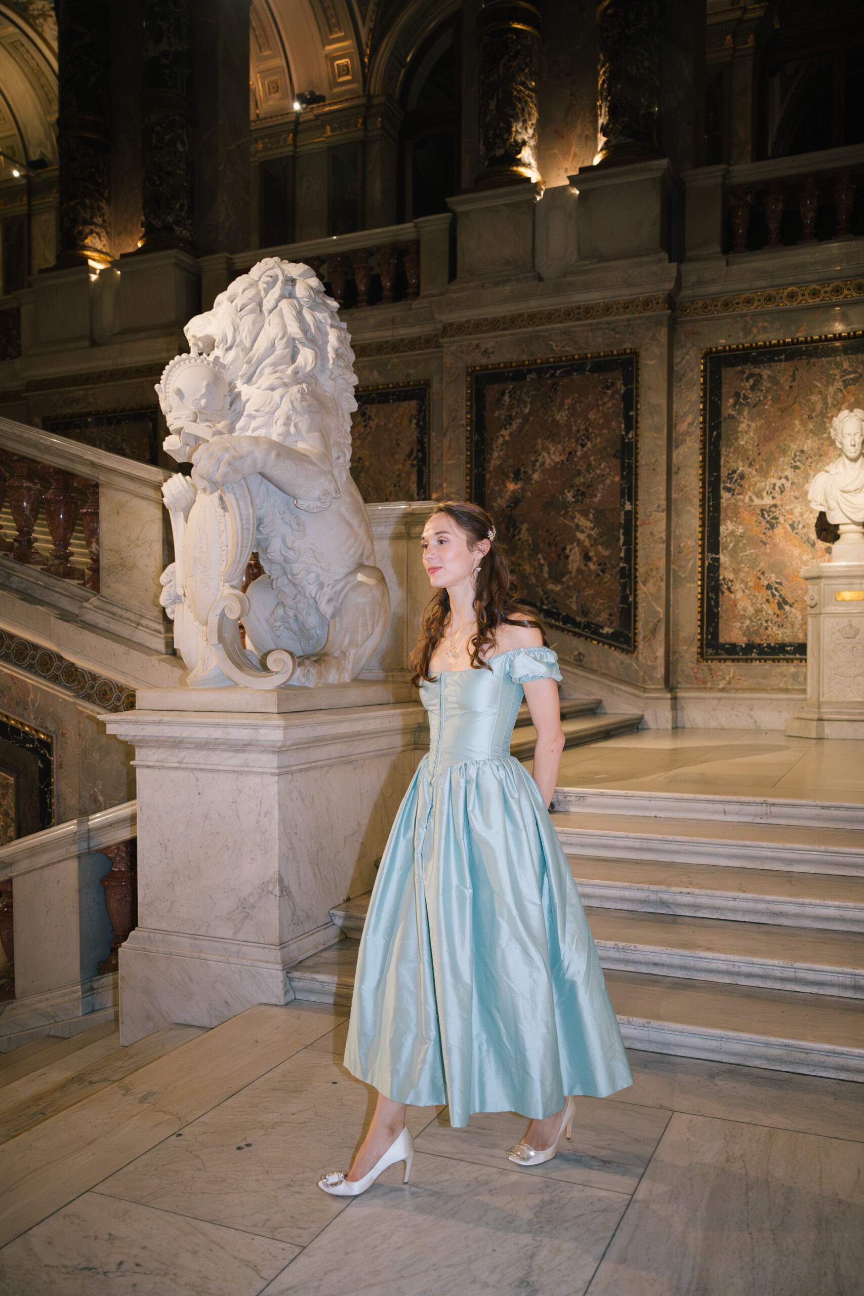 Pre-wedding party at Kunsthistorisches Museum in Vienna captured by Silia Eleftheriadou, fine art photographer based in Vienna